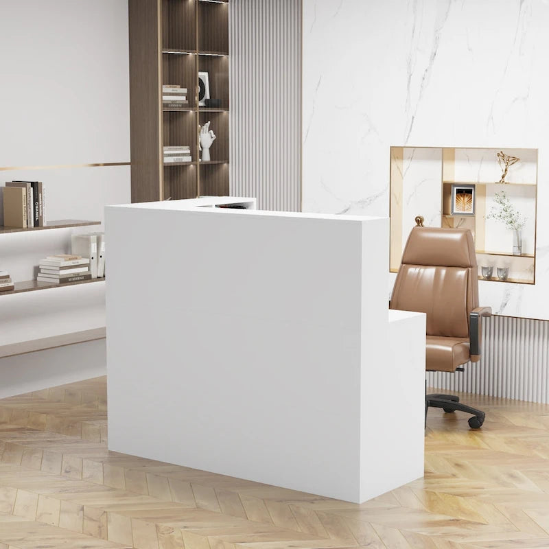 Working Reception Desk L Shaped Front Counter Reception Table Counter