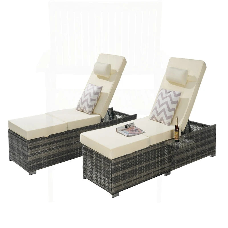 Outstanding Outdoor Chaise Lounge Chair Set for Relaxation and Leisure