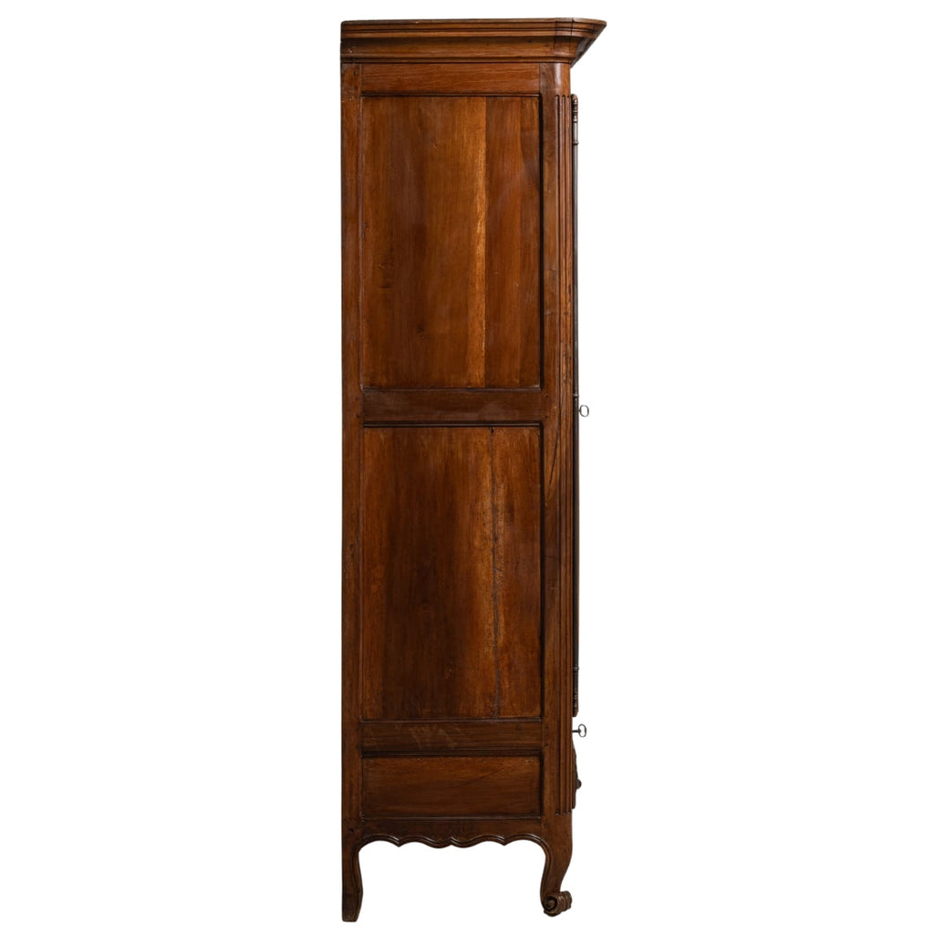 Antique French Renaissance Revival Walnut Armoire,  Circa 1840