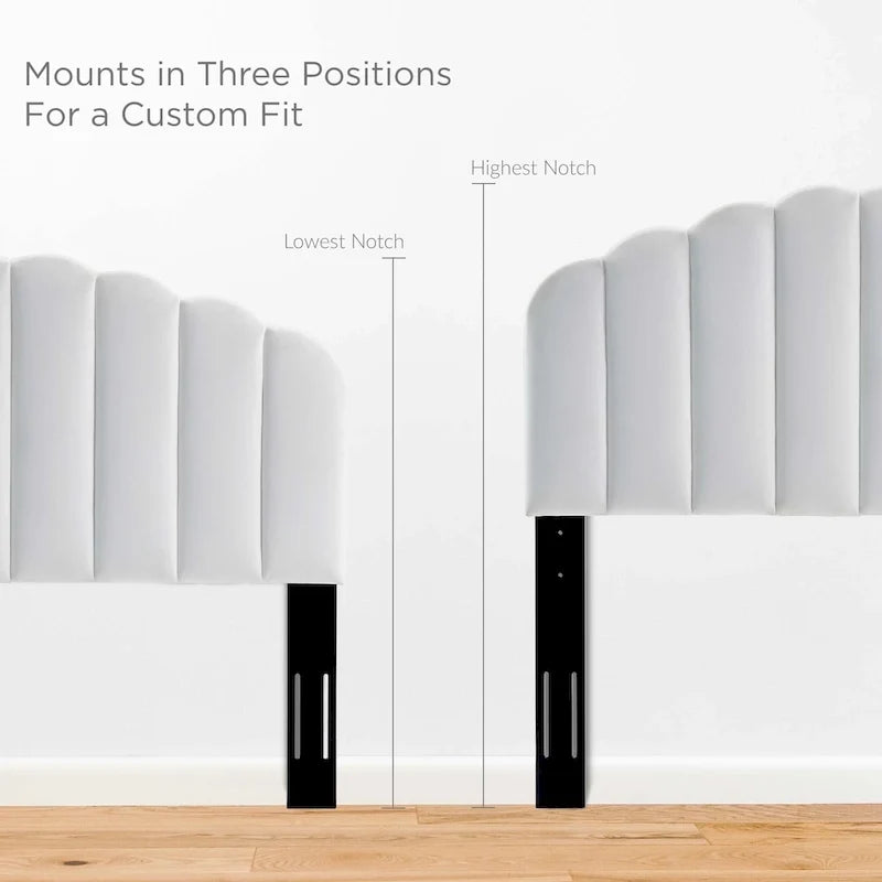 Veronique Twin Performance Velvet Headboard