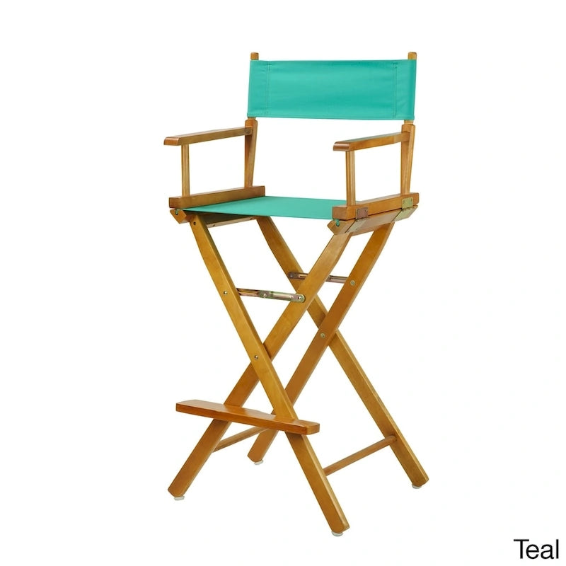 Honey Oak Frame 30-inch Directors Chair