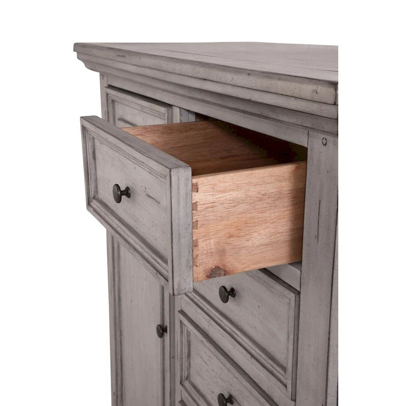 Lakewood Antique Finish Gentlemans Drawer Chest