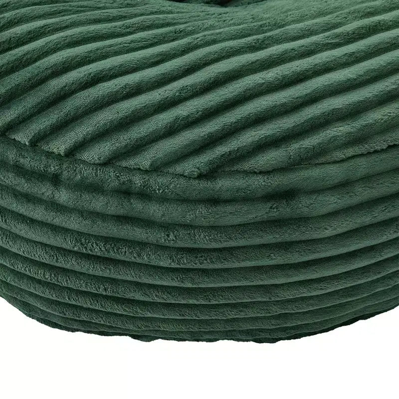 Bean Bag Sofa for Adults Kids, Oversized Corduroy Bean Bag Chair with 3 Pillows & Armrest for Living Room Bedroom - ModernLuxe