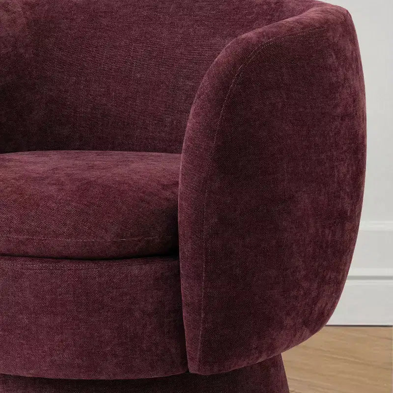 Set of 2 Modern Swivel Barrel Chair with Upholstered Fabric, 360 Rotating Accent Lounge Chair for Living Room, Bedroom-Panipeachy