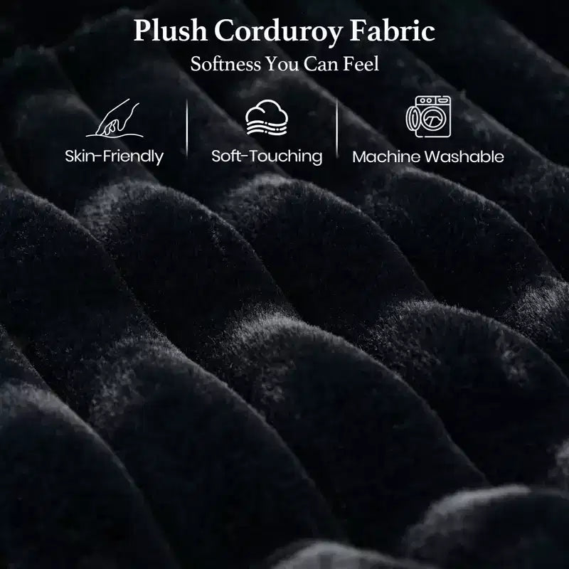 Belffin Corduroy Fabric Ottoman with Storage Ottoman for Modular Sectional Couch