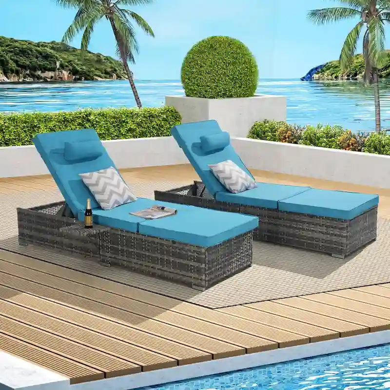 Outstanding Outdoor Chaise Lounge Chair Set for Relaxation and Leisure