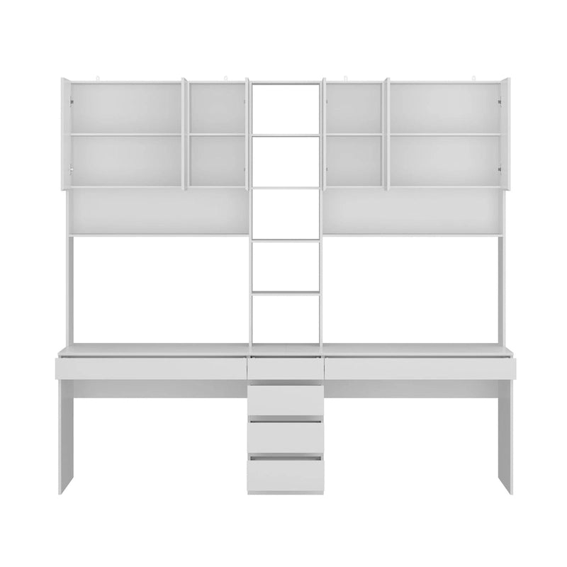Work and Play Desk with Shelving - Ideal for Gamers and Professionals