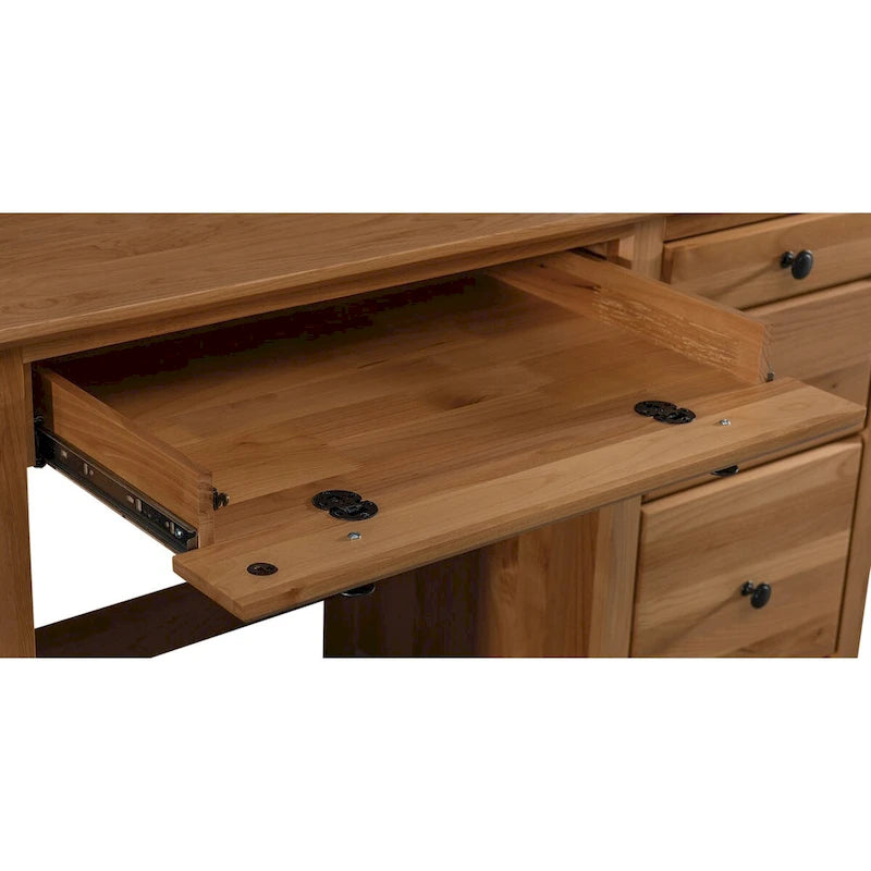 Arch+Haven Solid Wood 4 Drawer Desk