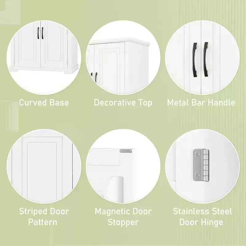 Christopher Knight Home Ashbur Modern Bathroom Storage Cabinet with Drawer and Adjustable Shelf