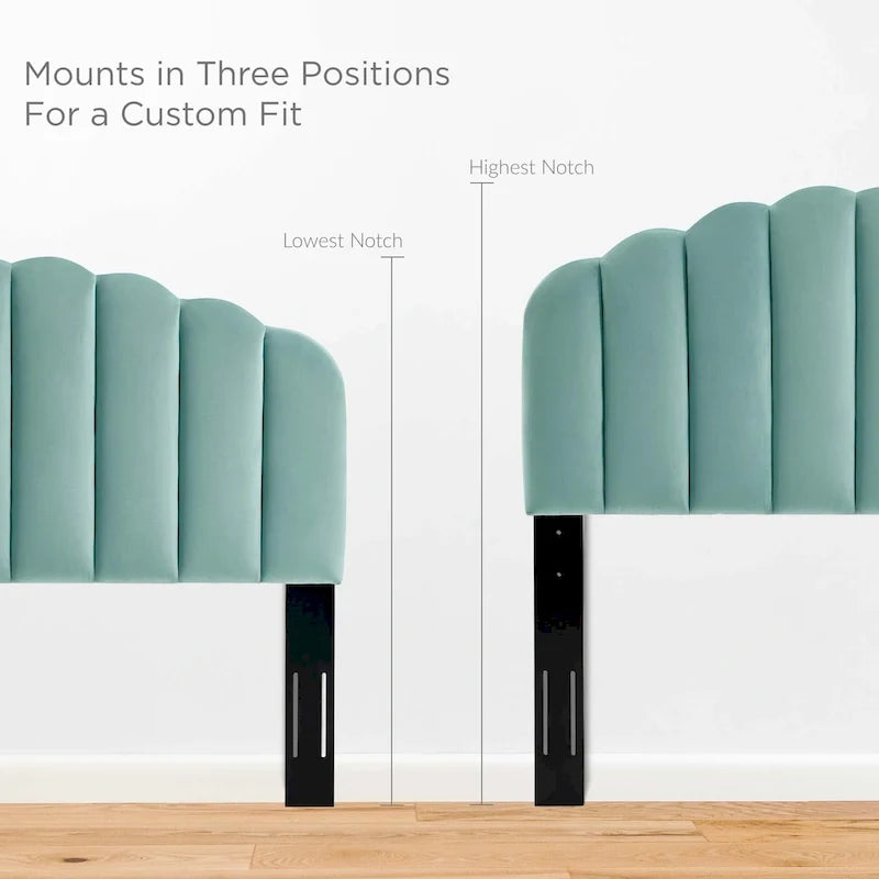 Veronique Twin Performance Velvet Headboard