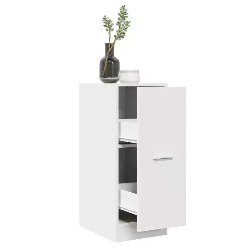 XL Apothecary Cabinet White Engineered wood 11.8 x 16.1 x 30.5 in