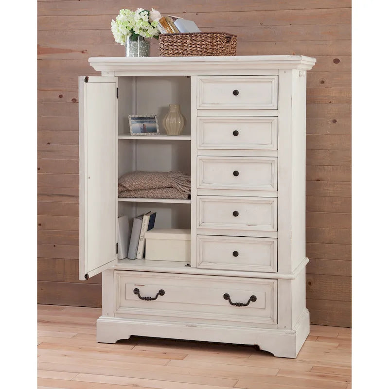 Lakewood Antique Finish Gentlemans Drawer Chest