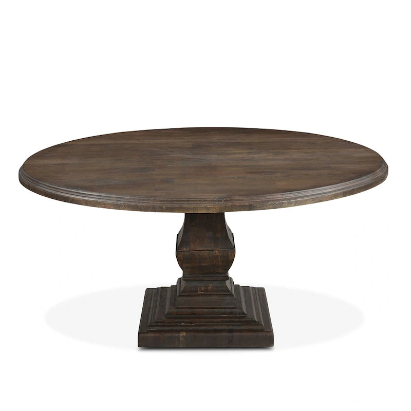 60 Round Weathered Mango Dining Table