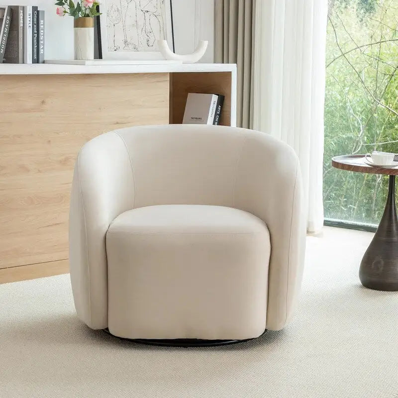Modern Swivel Barrel Accent Chair