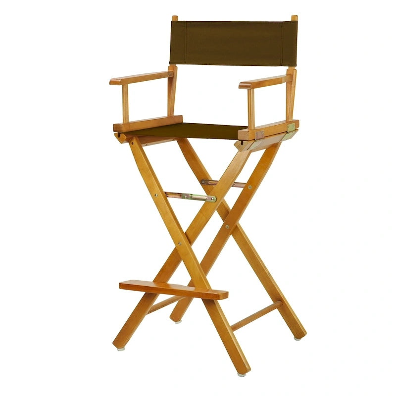 Honey Oak Frame 30-inch Directors Chair