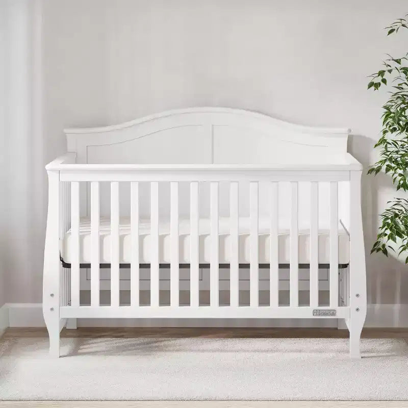 4-in-1 Convertible Crib, Converts to Day Bed, Toddler Bed and Full Size Bed, 3 Mattress Positions, Baby Safe Finish