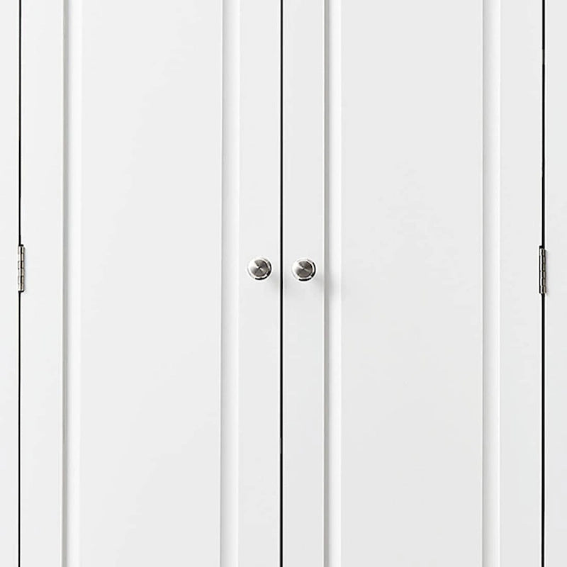 Meuble colonne de salle de bain avec 2 portes, 2 tiroirs et étagère réglable