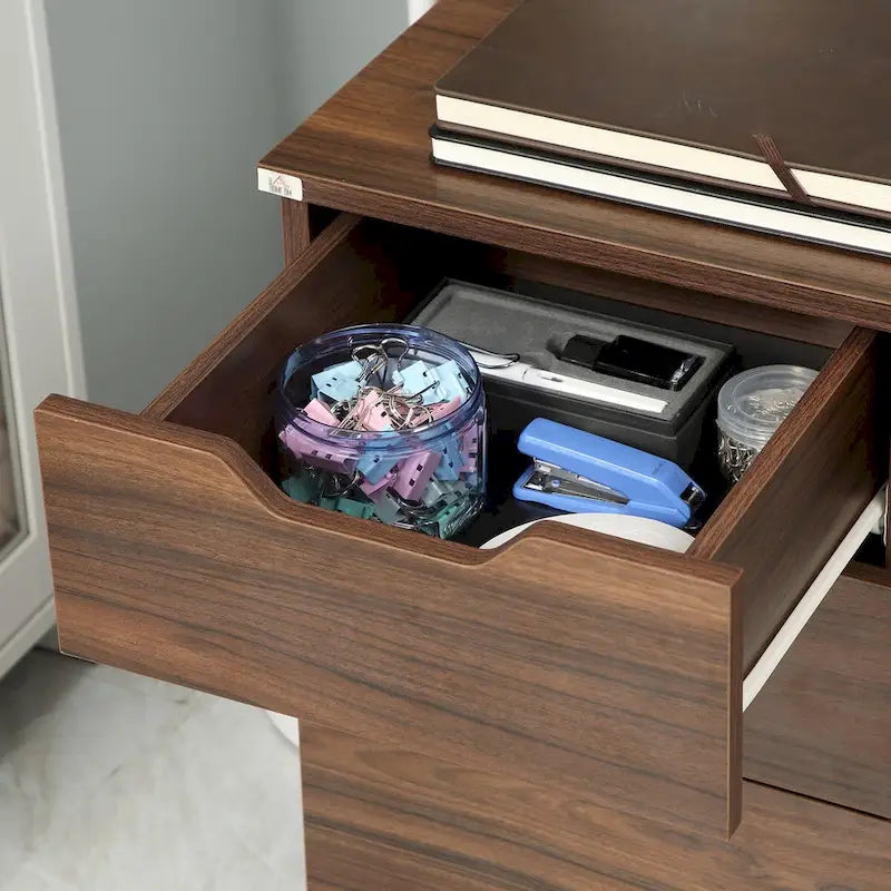 Meuble de rangement mobile sous bureau à 3 tiroirs avec roulettes verrouillables