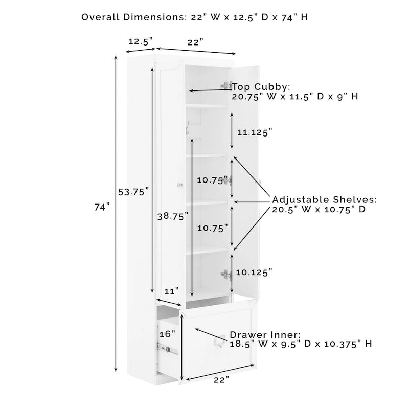 Ensemble d'entrée 3 pièces avec patère, placard de rangement et étagères réglables