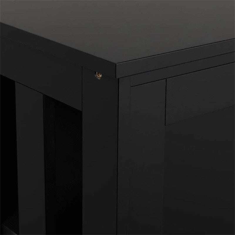 Buffet de cuisine avec porte coulissante et étagère réglable