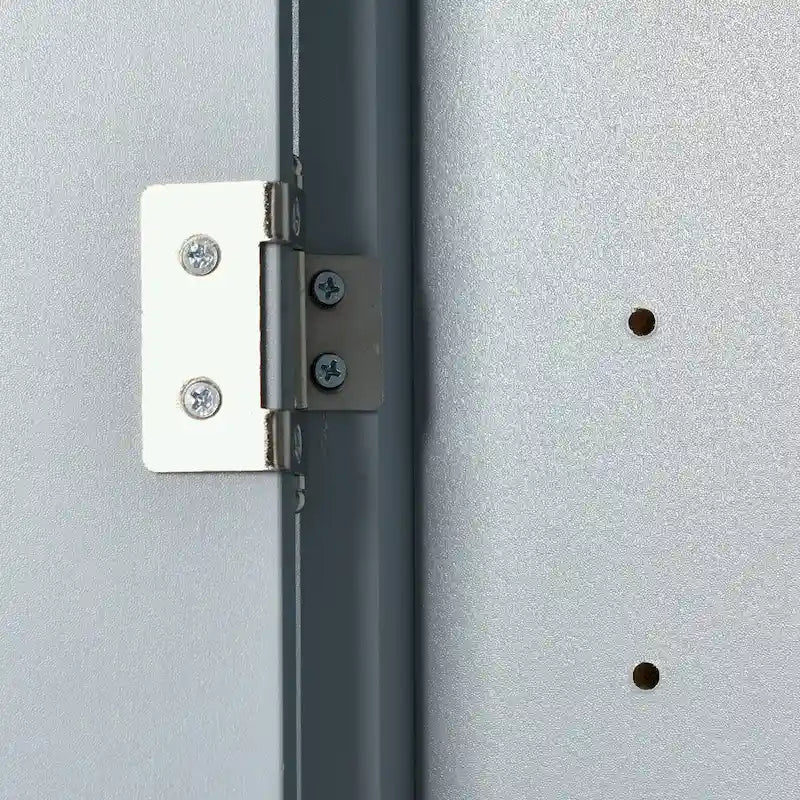 Meuble d'angle de rangement pour salle de bain avec double porte et étagères réglables