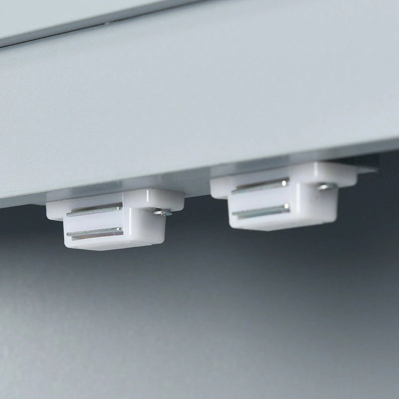 Meuble d'angle de rangement pour salle de bain avec double porte et étagères réglables