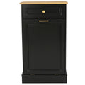 Kitchen Tilt Out Trash Cabinet Can Bin Storage Wooden Counter-top Waste Baskets with Drawer