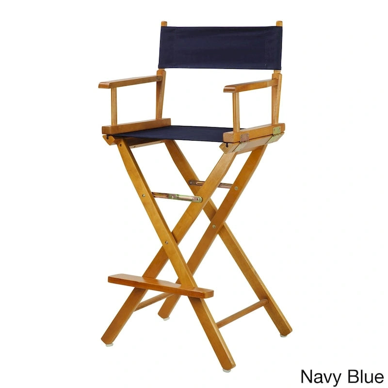 Honey Oak Frame 30-inch Directors Chair