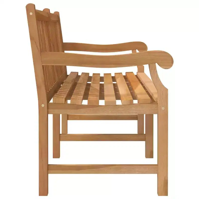 vidaXL Garden Bench Solid Teak Wood Outdoor Seating Terrace Furniture