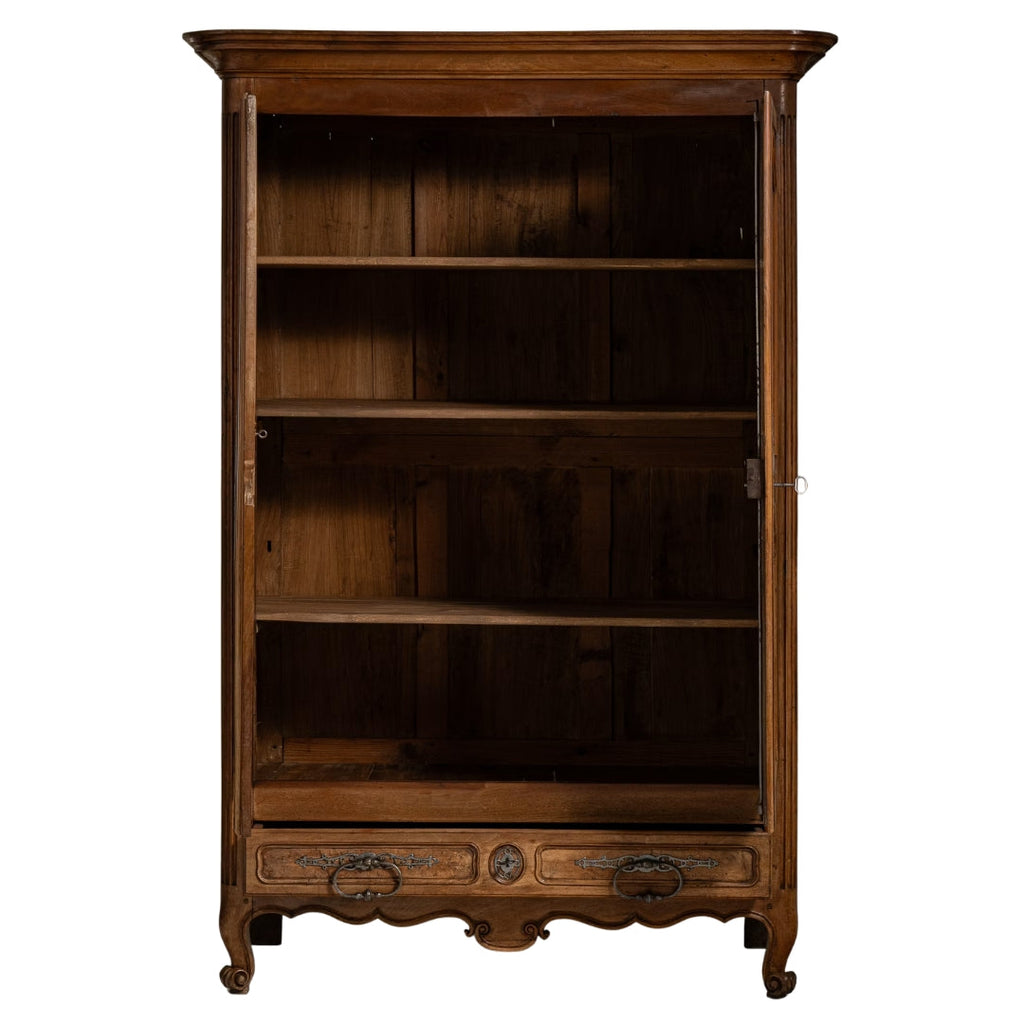 Antique French Renaissance Revival Walnut Armoire,  Circa 1840