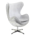 33.5 Brancaster Accent Chair: Acme Furniture, No Assembly, Swivel Base, Wood Composite