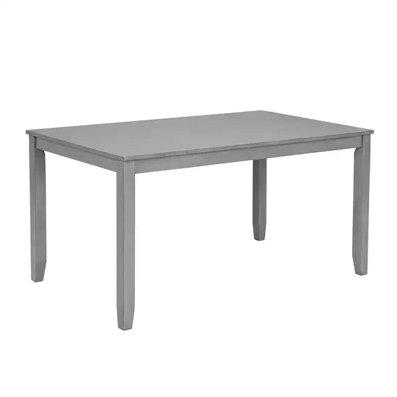 GDFStudio Loren Modern 7-Piece Solid Wood Upholstered Dining Table and Chairs Set