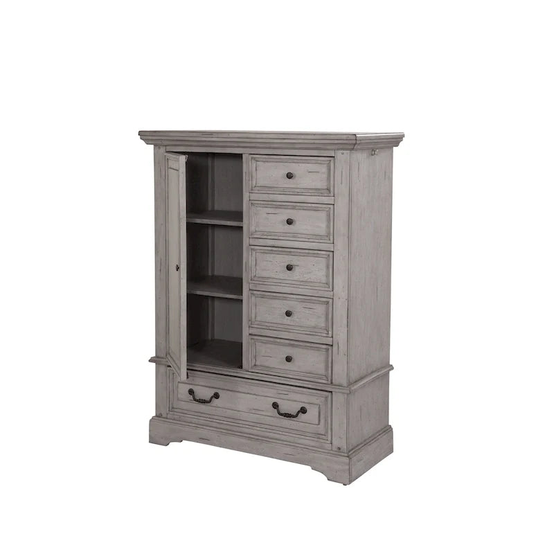 Lakewood Antique Finish Gentlemans Drawer Chest