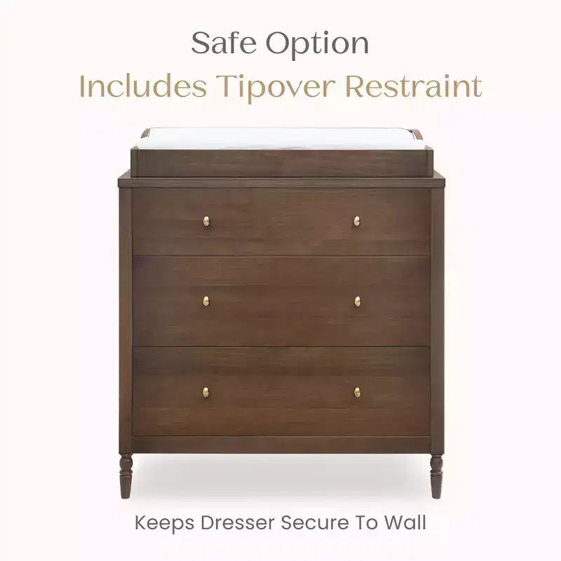 3 Drawer Dresser with Changing Top - Kids Nursery