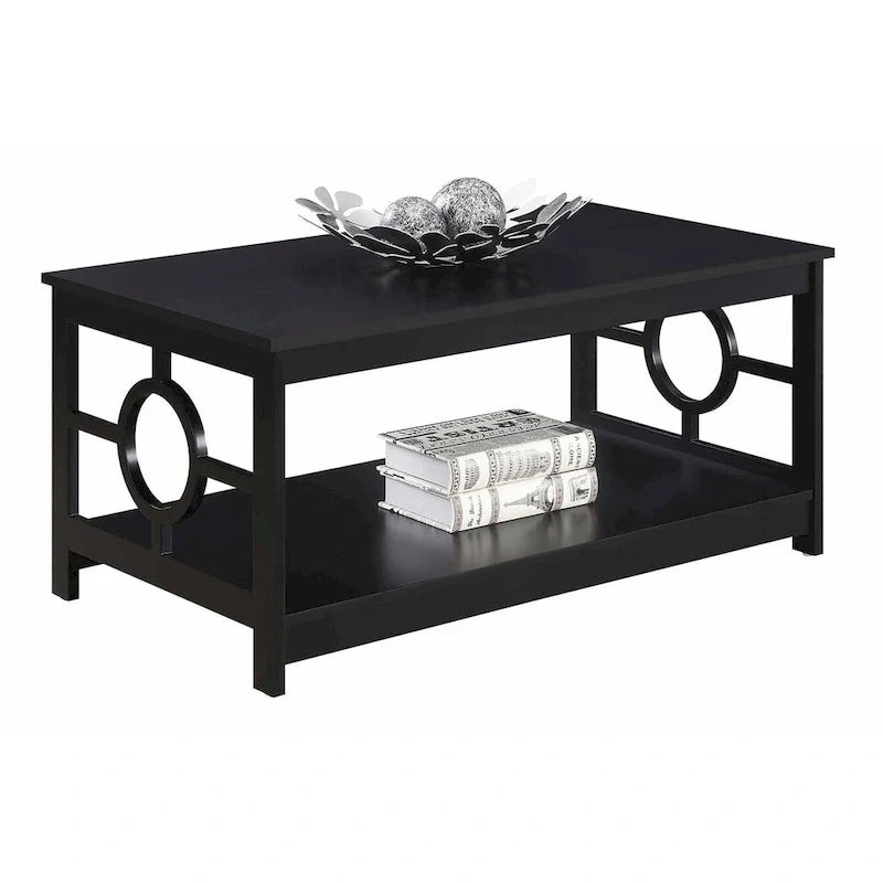 Ring Coffee Table with Shelf