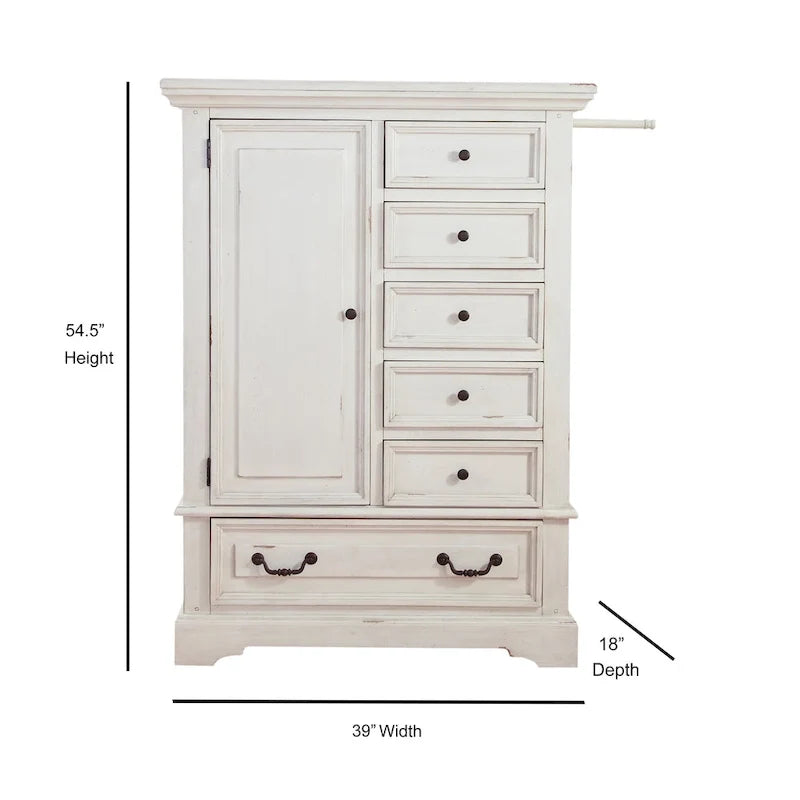 Lakewood Antique Finish Gentlemans Drawer Chest